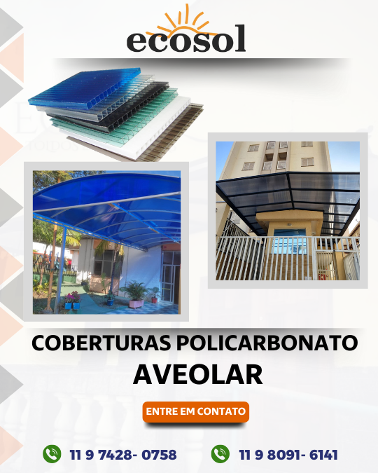 Cobertura em policarbonato Cobertura em policarbonato