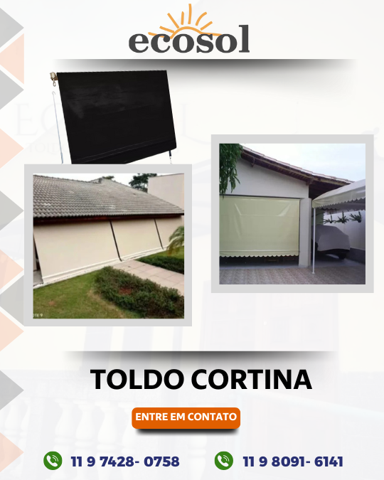 Toldo Cortina sem Visor Toldo Cortina sem Visor